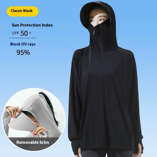 Women's Sun Protection Thin Breathable Hood Coat