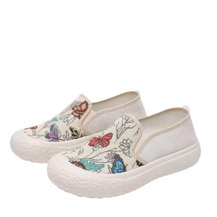Old Beijing Slip-on Soft Bottom Canvas Shoes