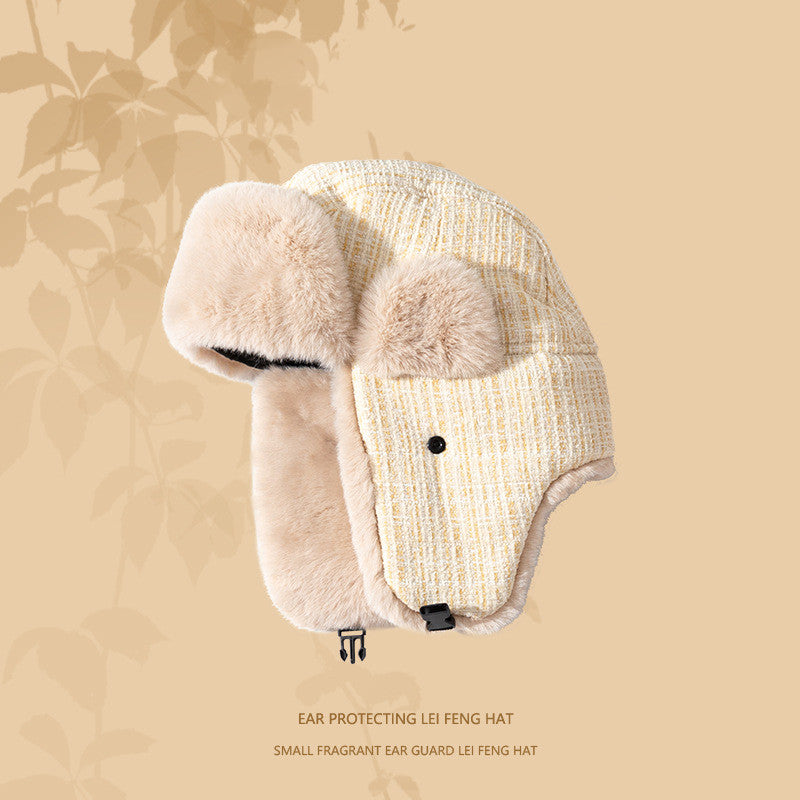 Winter Women's Ear Protection And Wind Protection Cold-proof Thermal Cotton Hat