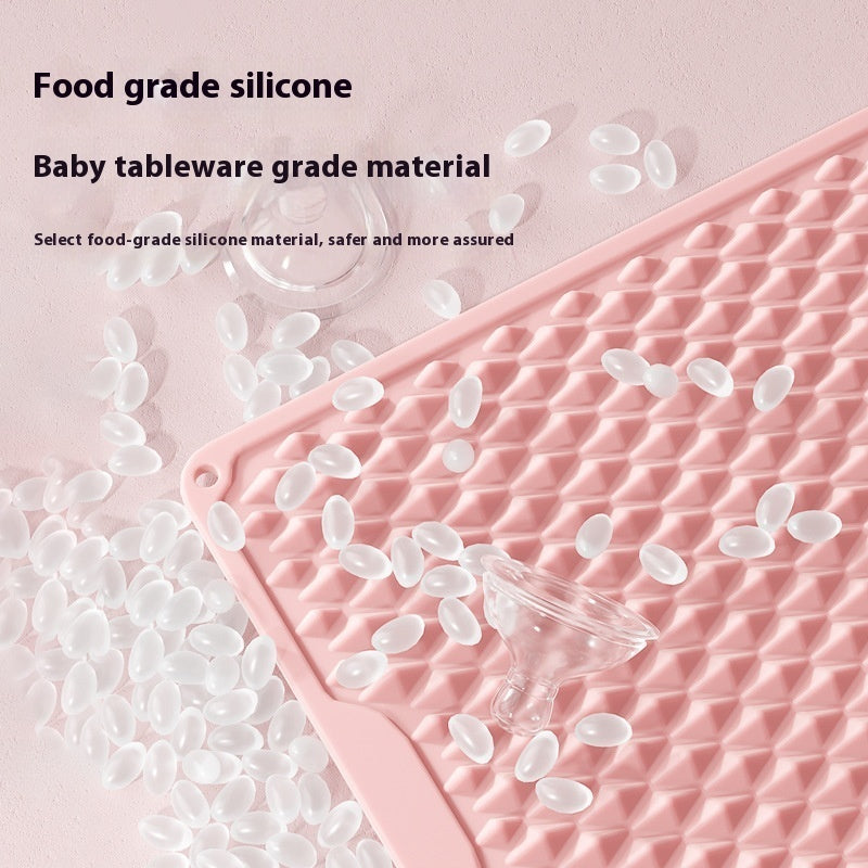 Anti-slip Bath Silicone Double Hardness Thickened Massage Mat