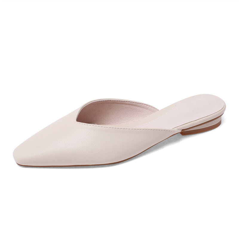 Summer New Snake Pattern Simple And Versatile Flat-heeled Muller Sandals And Slippers