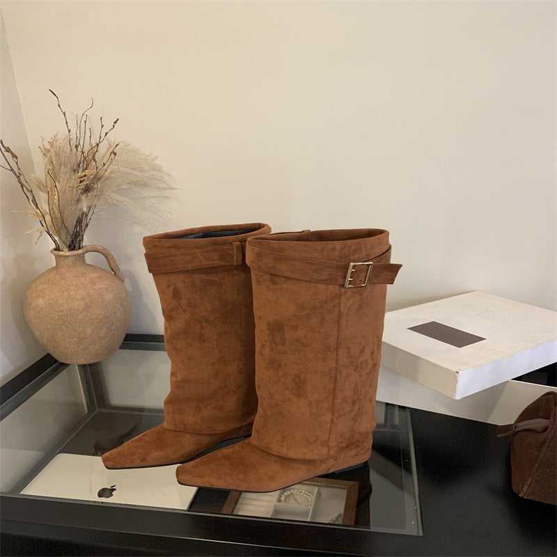 New Chunky Heel Short Autumn And Winter Boots Children