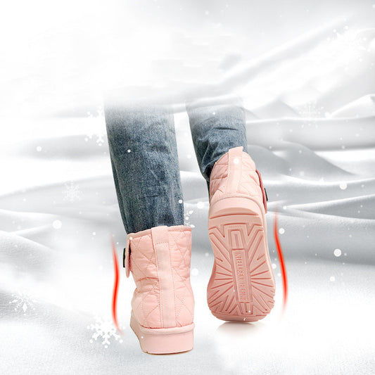Warm And Plush Versatile Flat Bottom Heating Boots