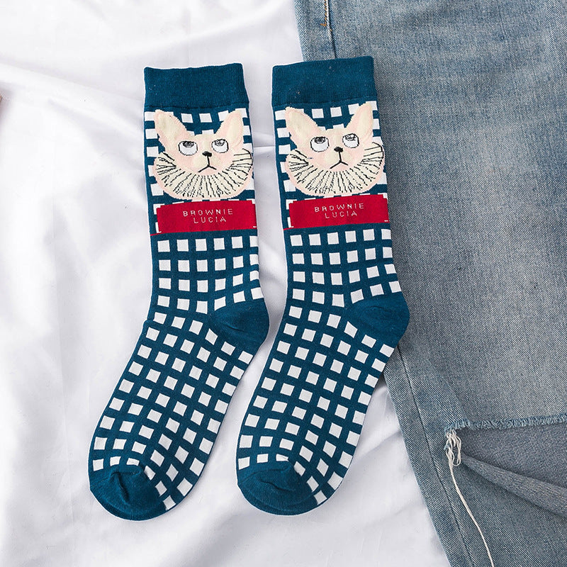 Stockings Children Personality Cotton Middle Tube