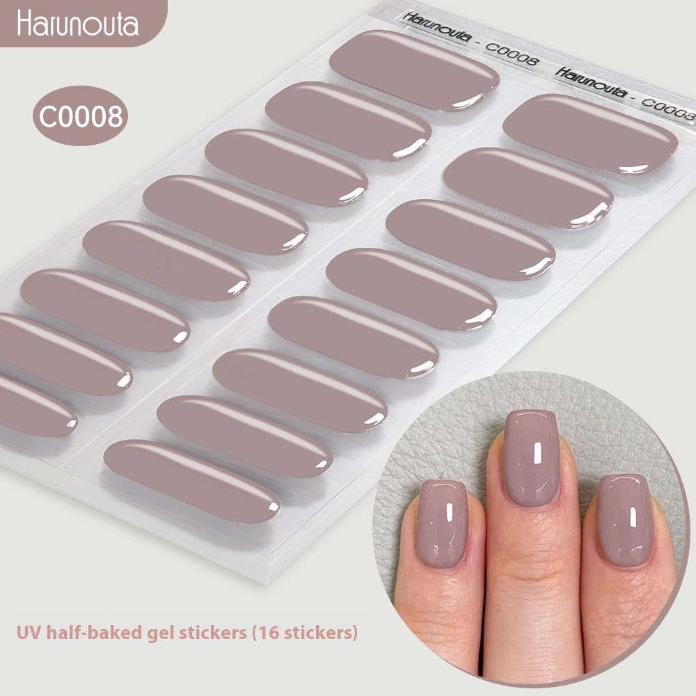 Nail Stickers UV Gel Nail Sticker Semi-curing
