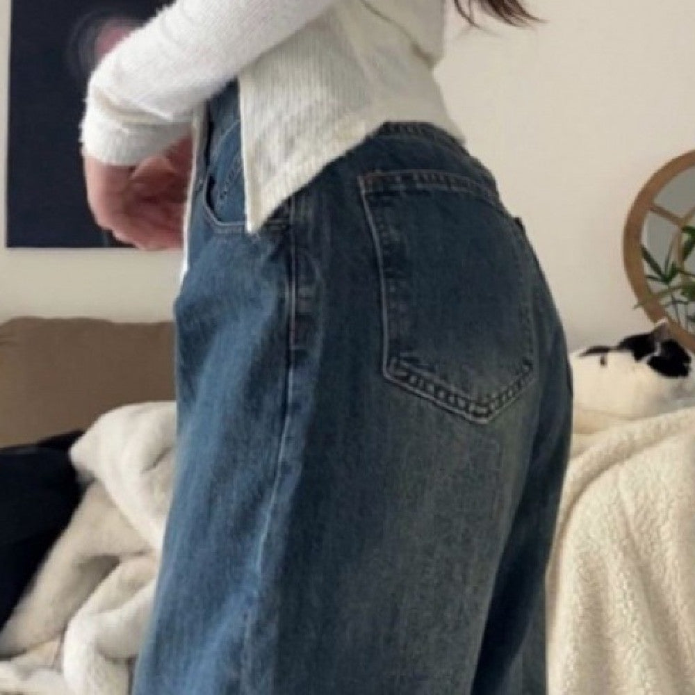 Straight Slimming And Wide Leg Jeans