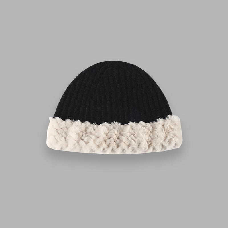 Autumn And Winter Leisure Versatile Warm High Elastic Knitted Hat Women