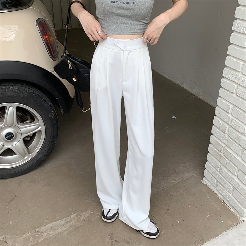 Women's Fashion Drape Loose Straight Pants