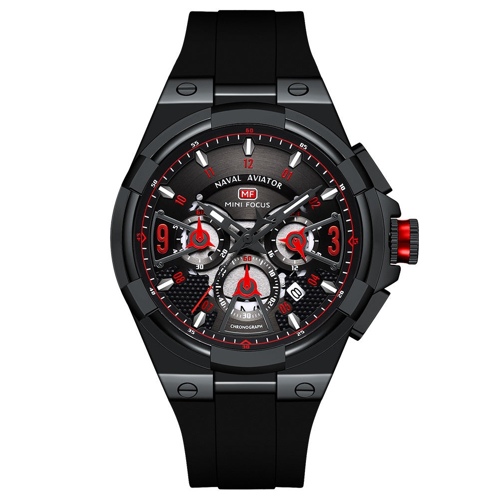 Casual Waterproof Quartz Floating Hollow Surface Watch
