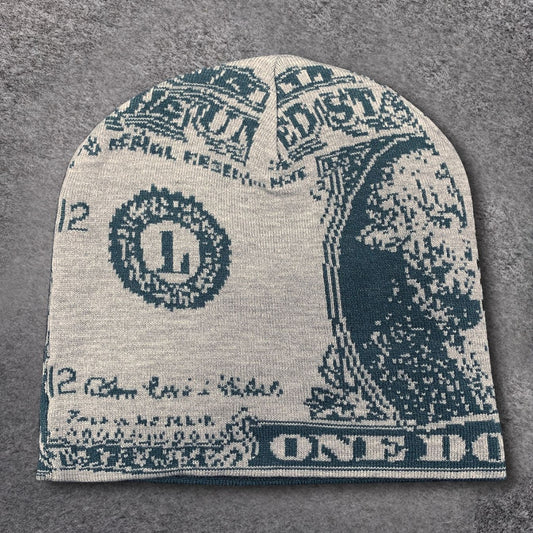 Dollar-pattern Jacquard Knit Cap Street-style Hip-hop Hat
