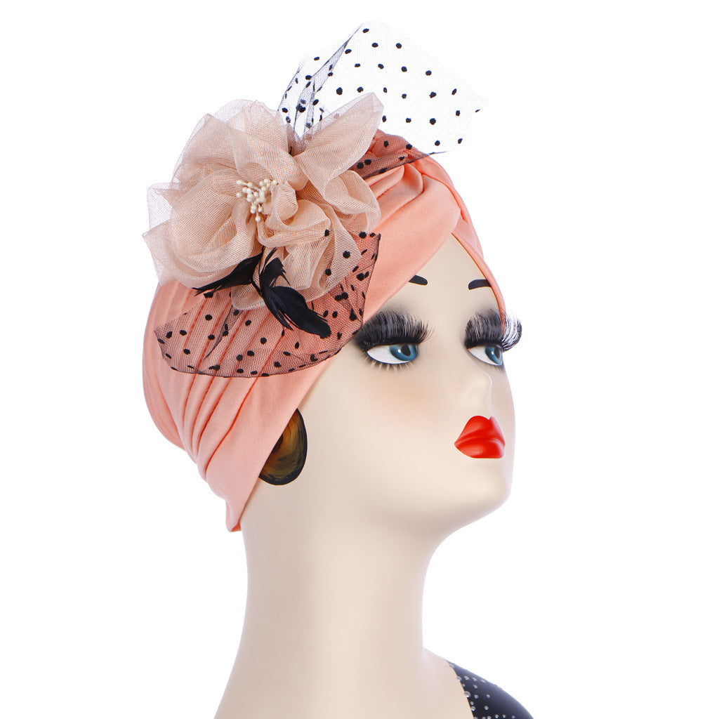 Spring And Autumn New Indian Hat Flower Headscarf