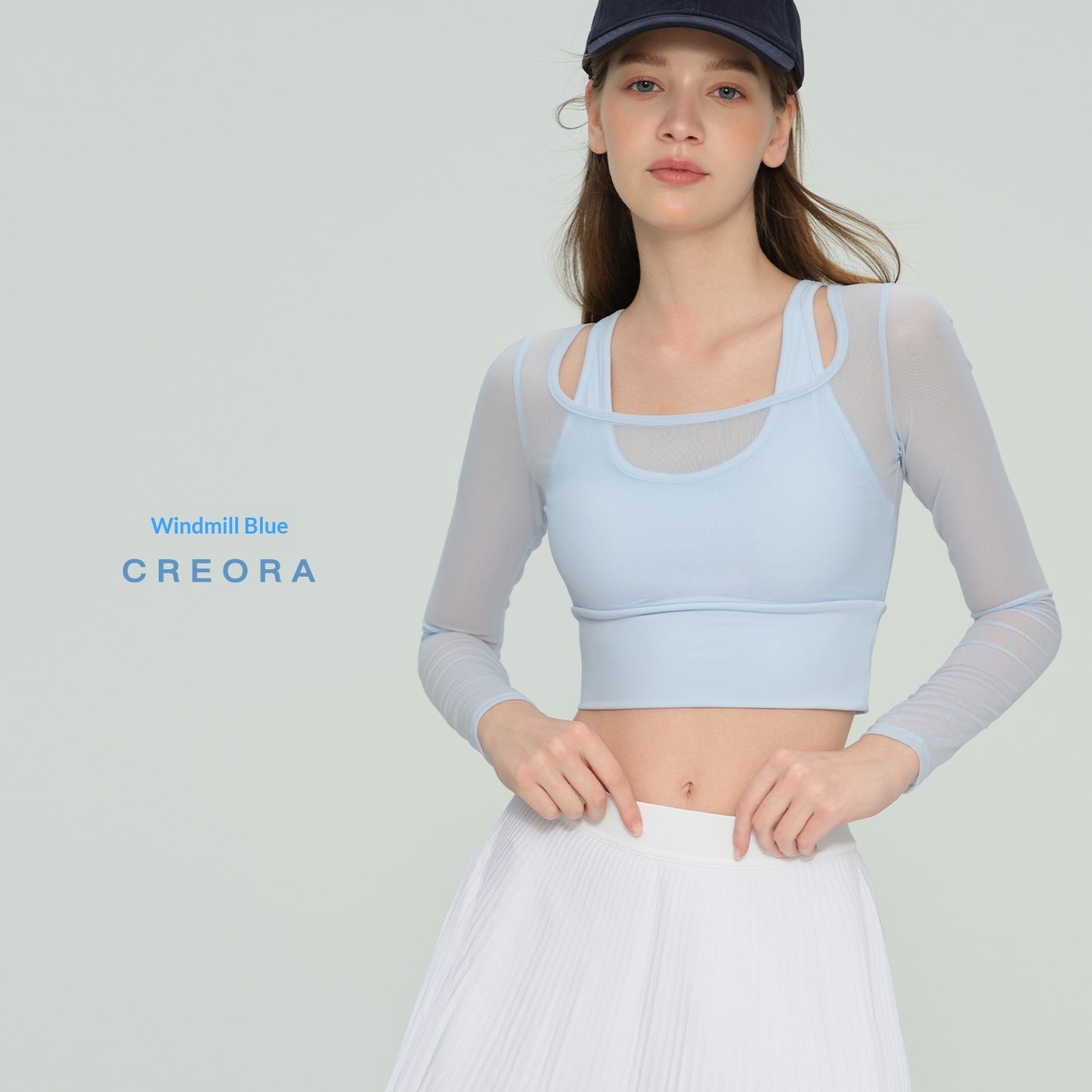 Womens Long-Sleeve Yoga Sports Top With Built-In Bra Pads