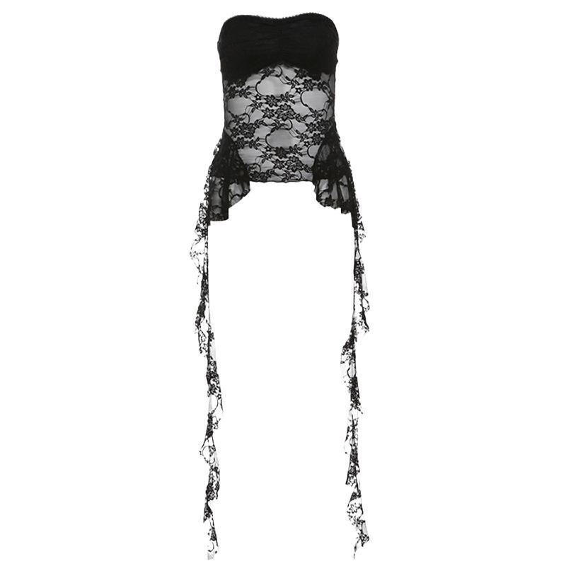 Womens Mesh Personalized Sheer Fashion-Forward Top