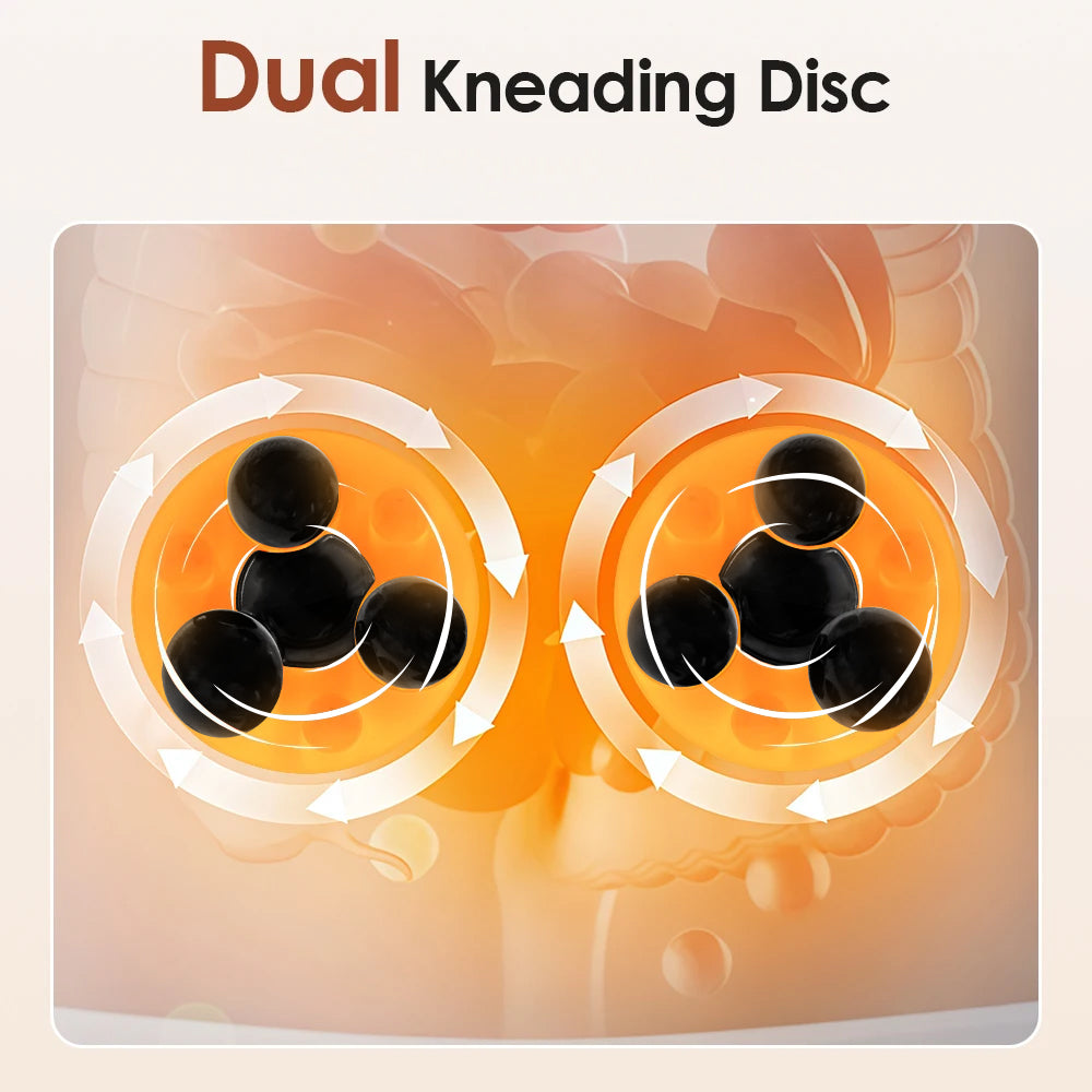Smart Abdominal Massager With Heat Therapy 3D Kneading Auto Direction Change Portable Home Use