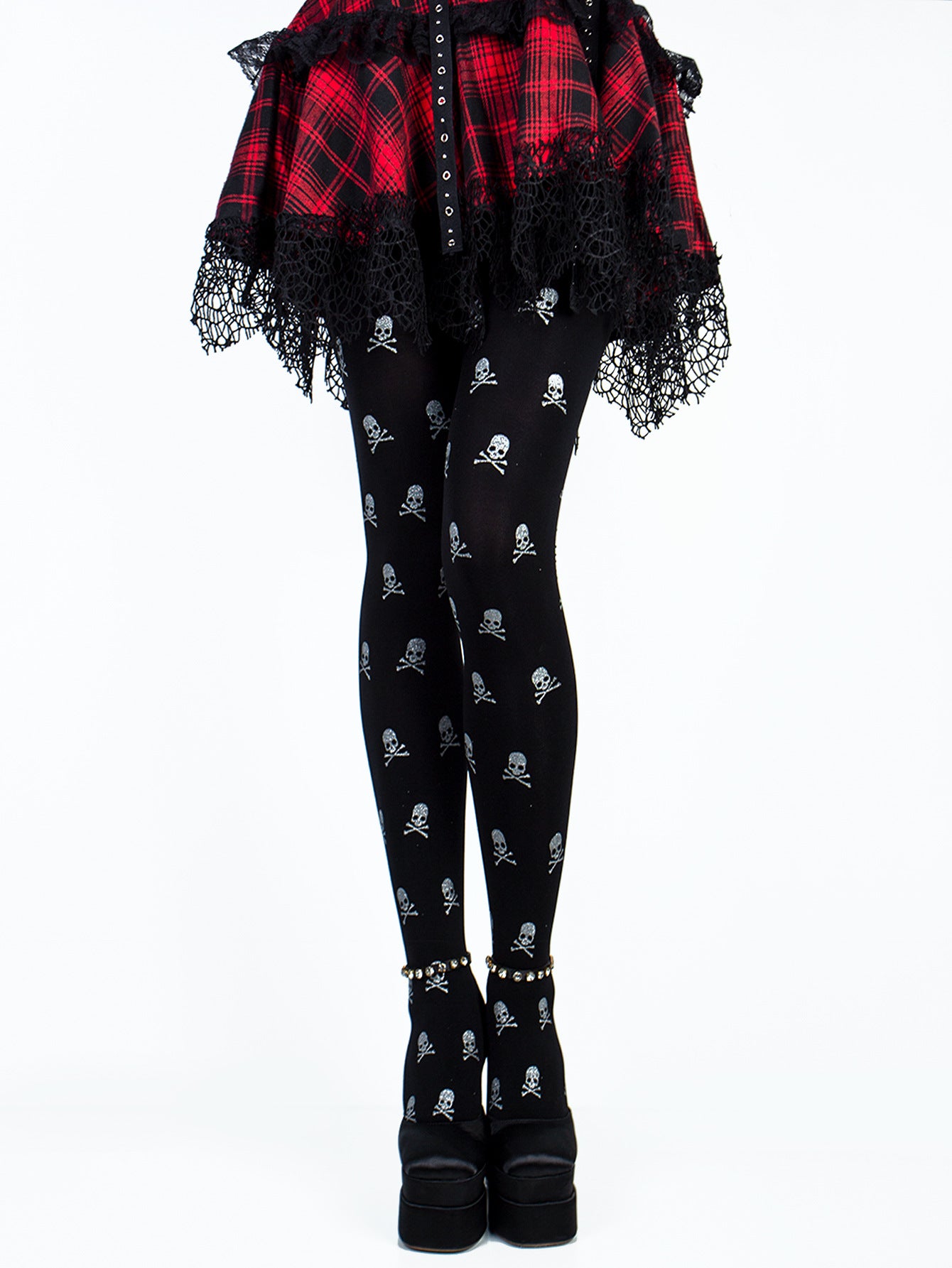 Halloween Tights Sexy Skull Print Party Costume Cosplay Stockings
