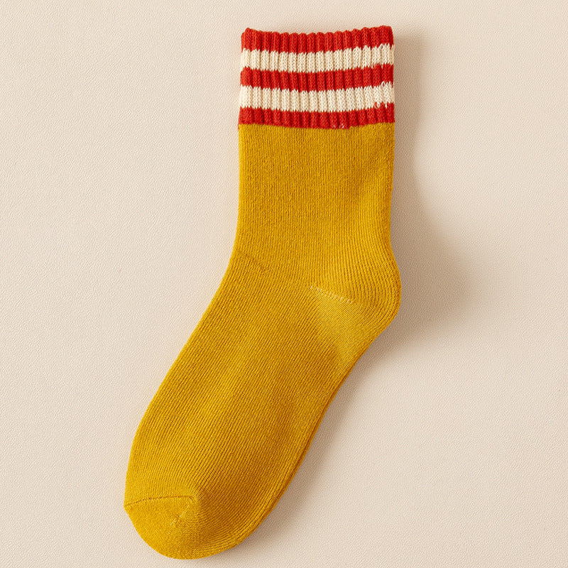 Women's New Cotton Breathable Sweat Absorbing Long Socks