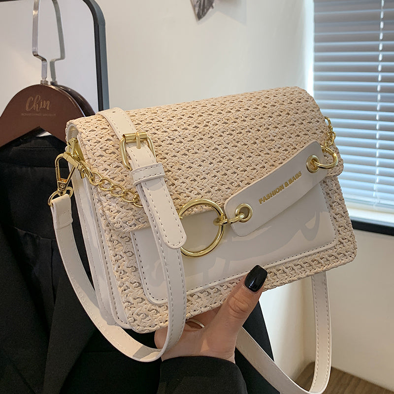 New Fashion Single Shoulder Crossbody Women's Braided Small Square Bag