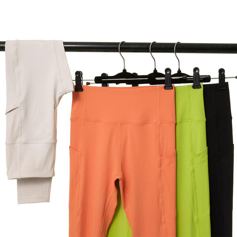 Non-marking Nude Anti-curling Sports Yoga Cropped Pants
