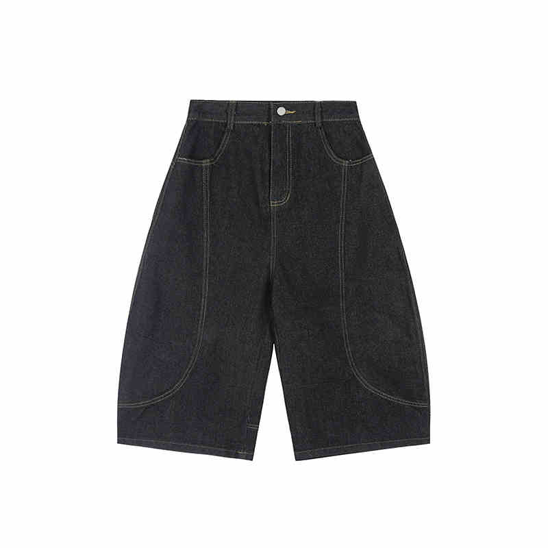 Women's Straight Loose Retro Washed Do The Old Cowboy Shorts