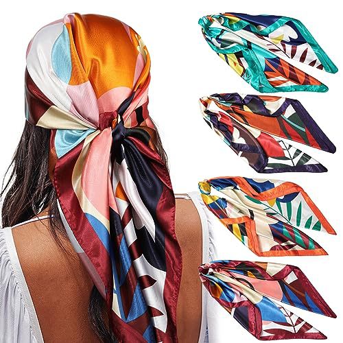 Square Printing Real Silk Scarf