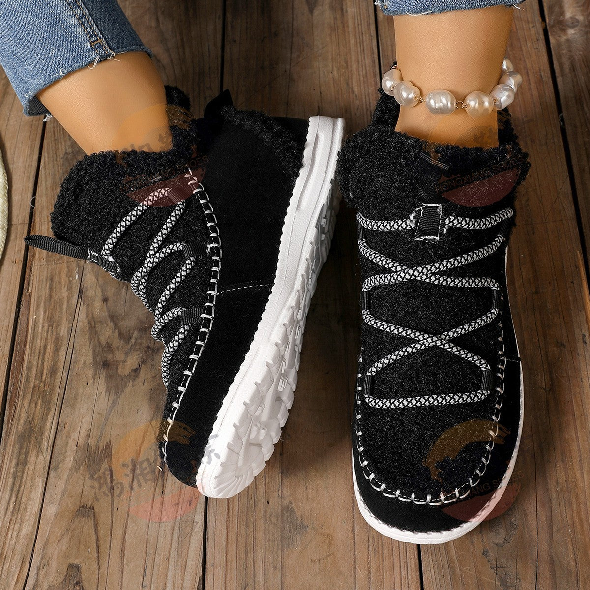 Season New Mid-top Women's Large Size Fashion Simple Snow Boots