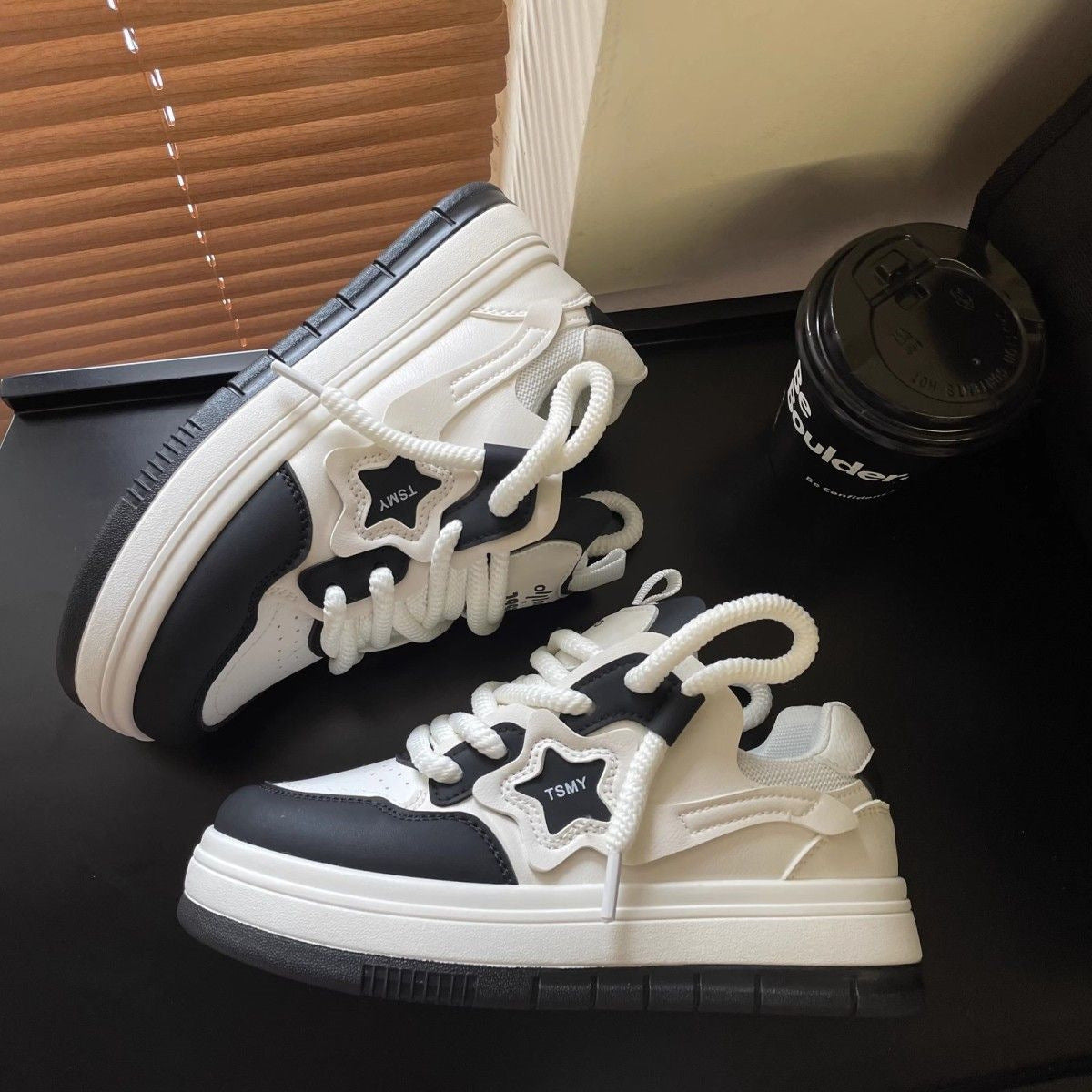 Women's Fashion Platform Lightweight Casual Sports Skate Shoes