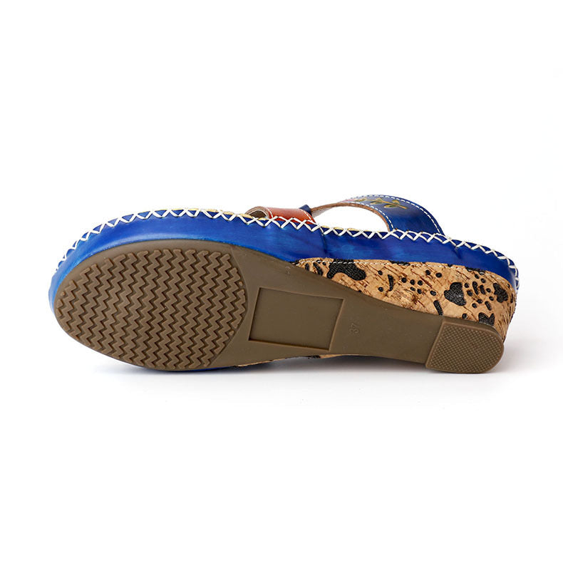 Ethnic Women's Sandals All Over Toe Lightweight Mid-heel