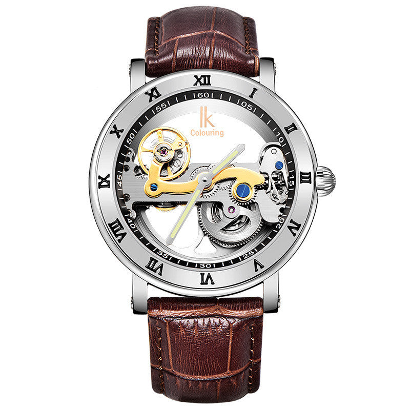 Double-sided Transparent Hollow Small Movement Flywheel Automatic Watch