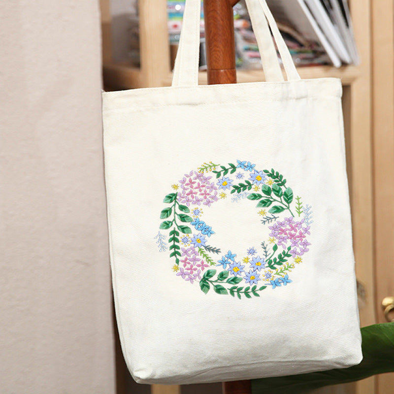 Embroidery Handmade Diy Material Canvas Shoulder Bag