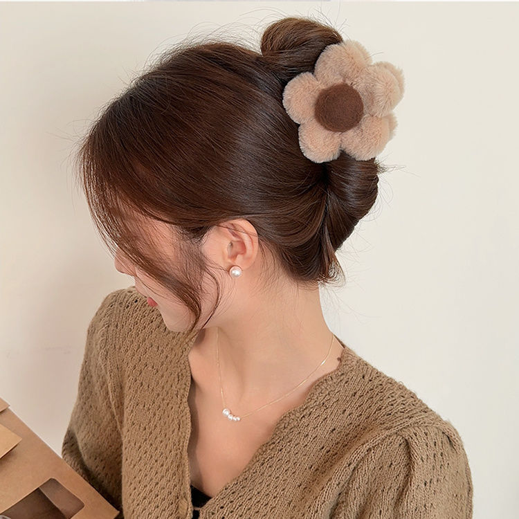 Plush Barrettes Women's High Sense