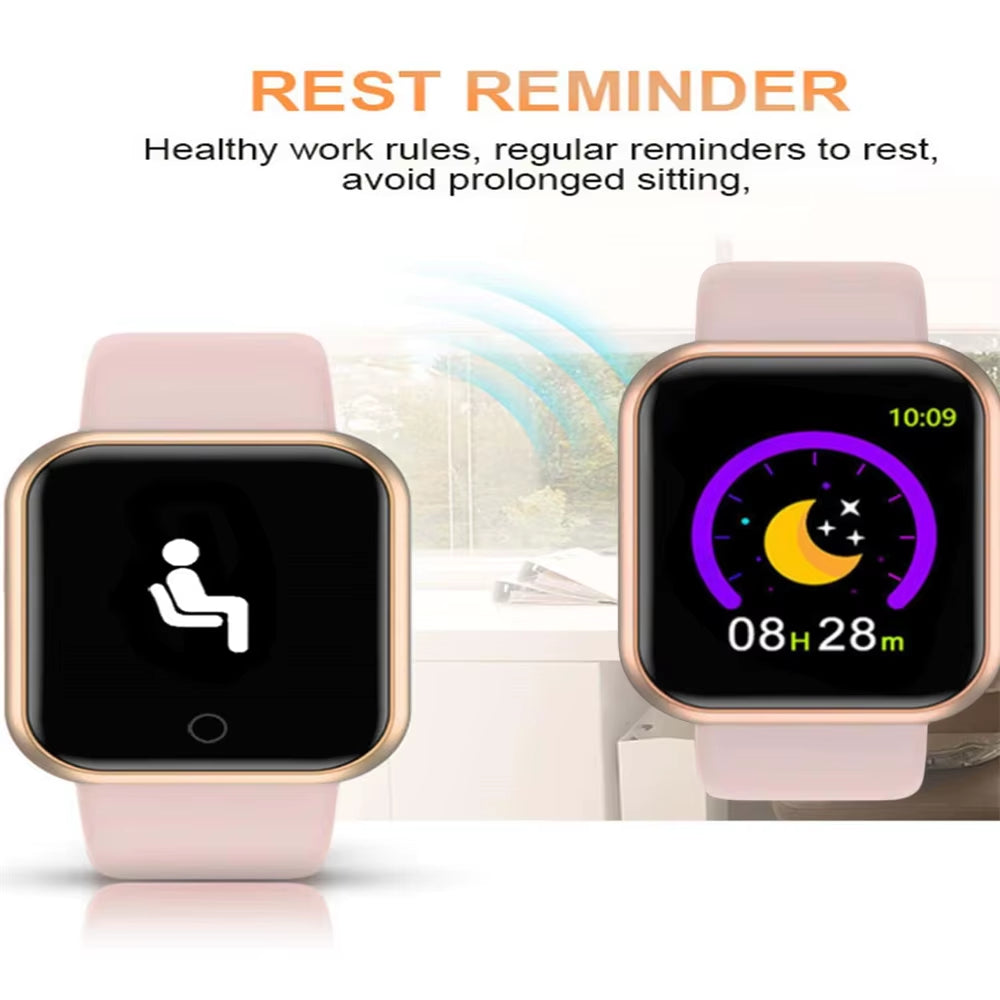 Smart Watch for Men Women Wristwatch Bluetooth Connect Phone Music Player Fitness Sport Bracelet Health Monitor Digital Watches