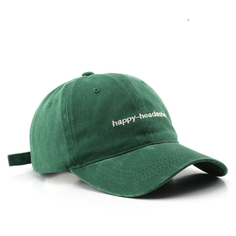 Washed Vintage Lettered EmbroideredOutdoor