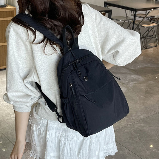 Multi-layer Nylon Backpack New Multi-purpose One Shoulder