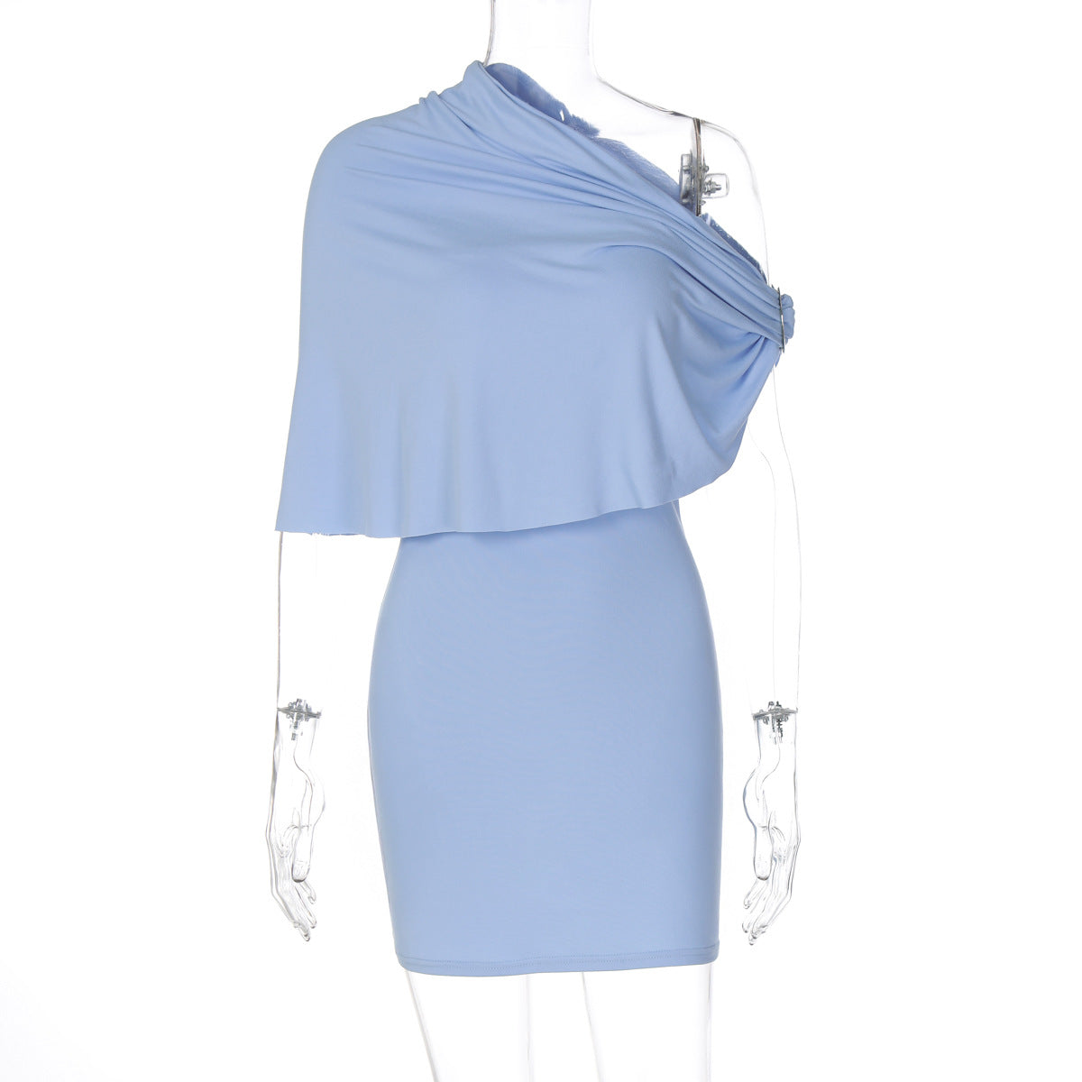 Elegant Solid-color Bodycon Dress
