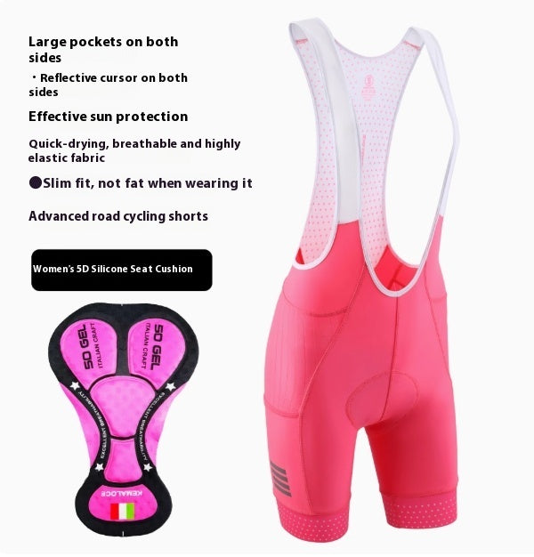 Summer And Autumn Breathable High Belt Pocket Sun-proof Road Bike Overalls