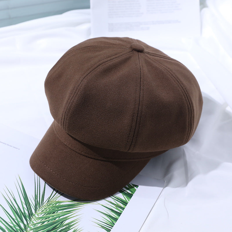 Plaid Wide-brimmed Vintage Baseball Cap