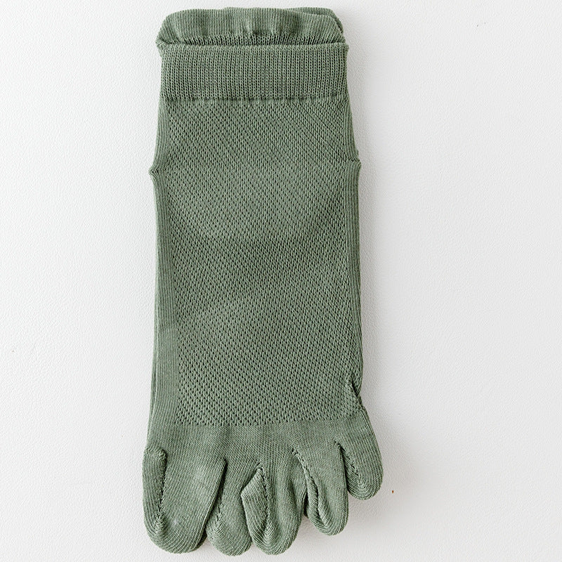 Unisex Summer Thin Mesh Five-toe Socks