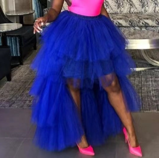 Bubble Skirt Elastic Waist Detachable