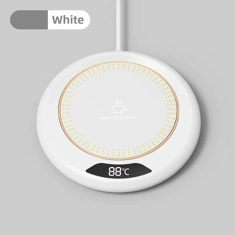 New Thermostatic Heating Coaster - USB Powered, 3-Speed Adjustment & 55℃ Constant Temp for Home Office