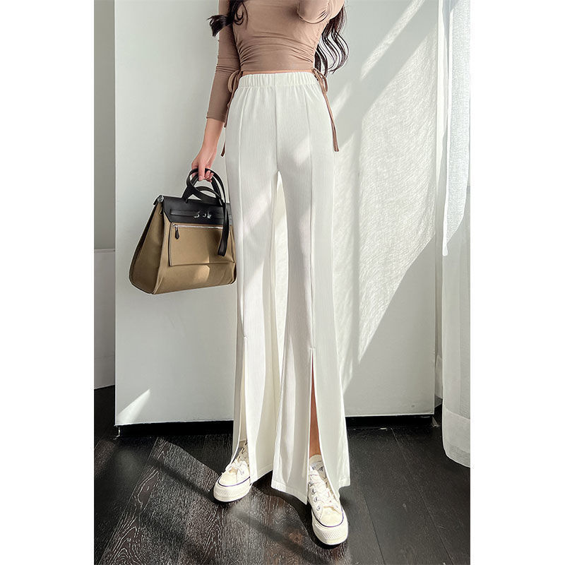 Women's High Waist Slim Wide Leg Suit Pants