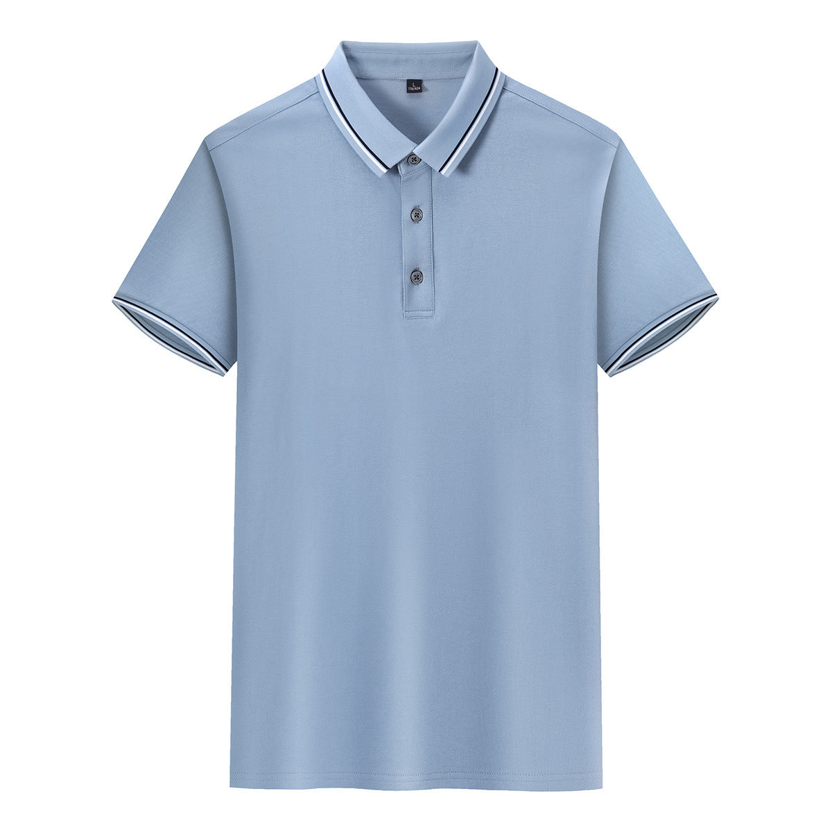 Silk Knitted Men's Short-sleeve Polo Shirt