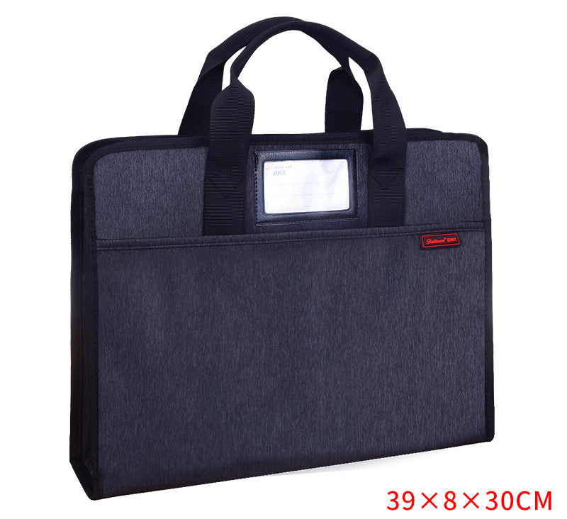 File Bag Large Capacity Waterproof Briefcase Canvas