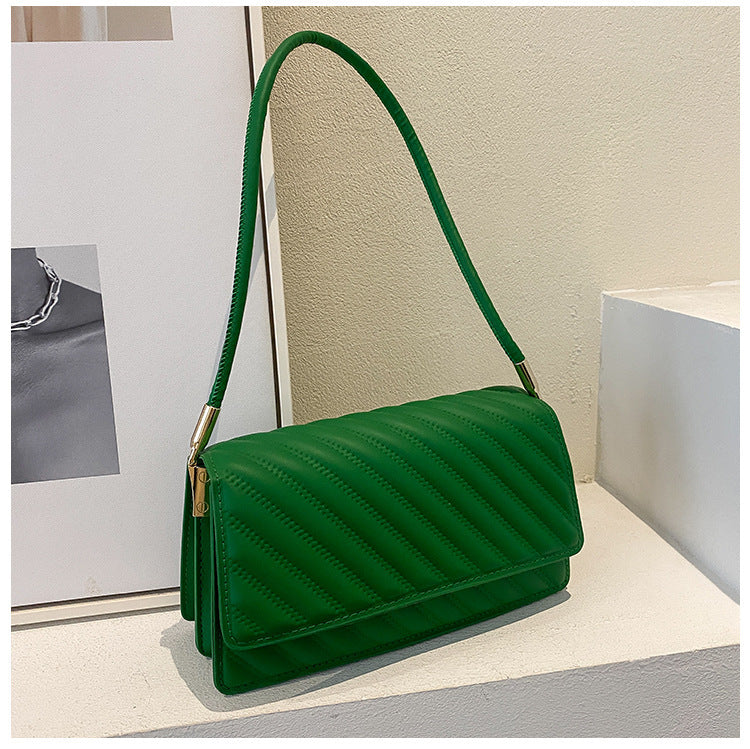 Retro Women's Fashion Embroidery Thread Shoulder Small Square Bag