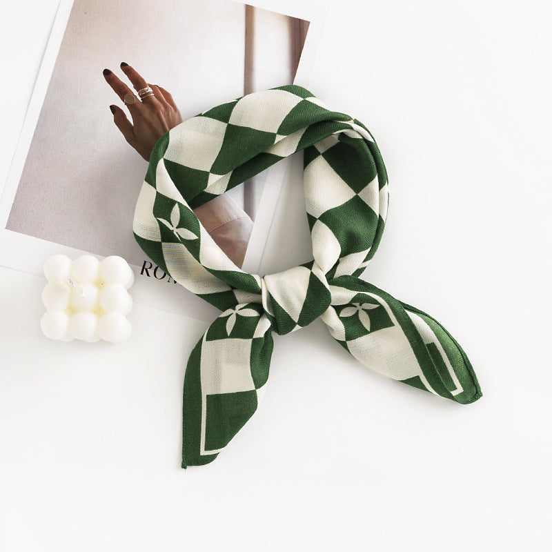 Printed 65cm Kerchief Scarf Shawl