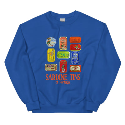 European And American Fashion Canned Fish Printed Crew Neck Sweatshirt