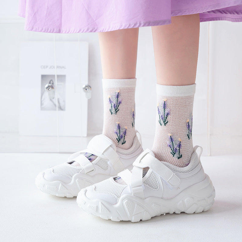 Sweet Ladies Mid Tube Cotton Socks
