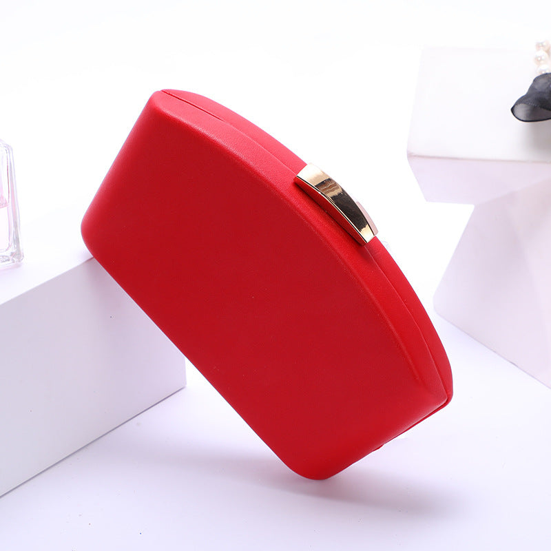 Fashion Crossbody Bag Women Simple Solid Color Fan-shaped