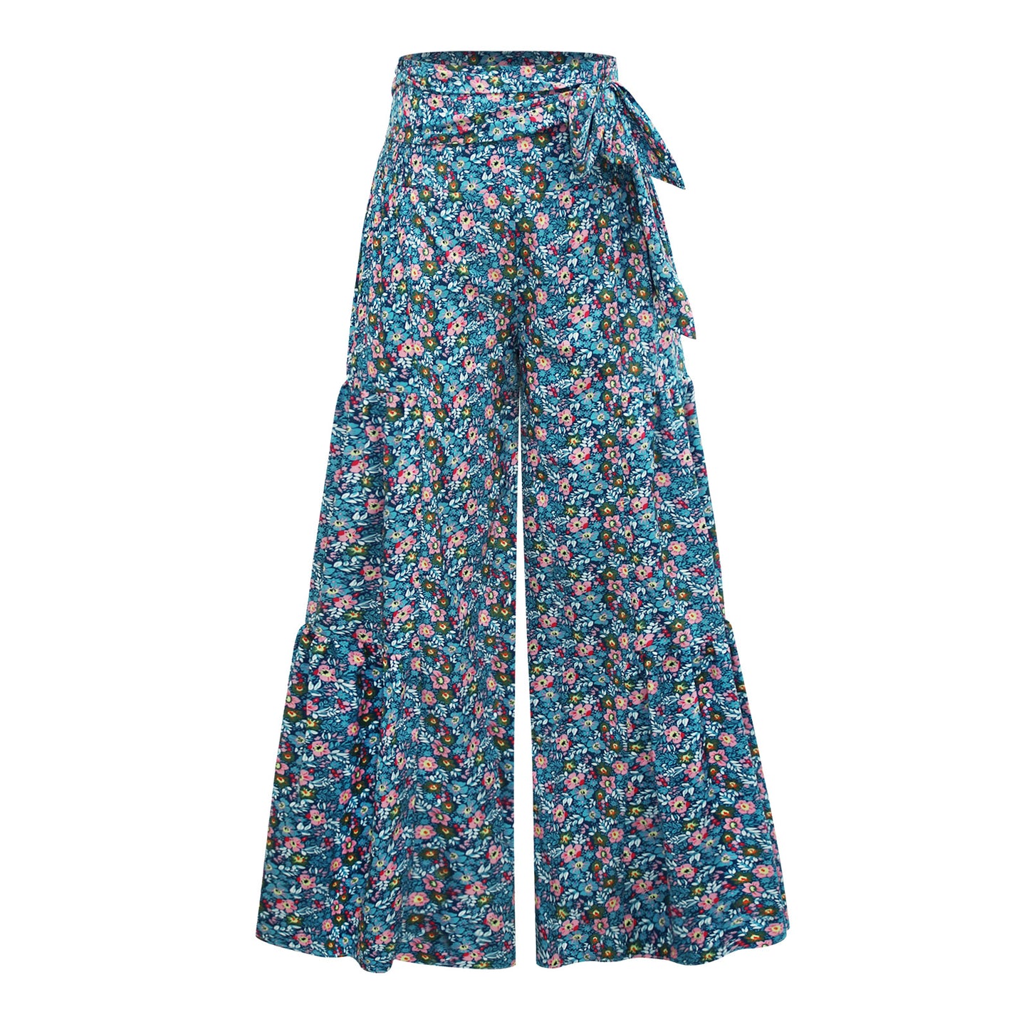 New Digital Printed Women's Loose Casual Pants Beach Wide