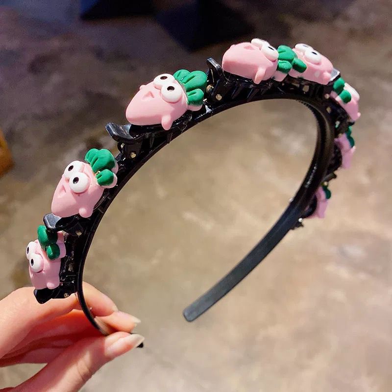 Cartoon Fruit Headband Multi-layer Hollow Woven Hairpin