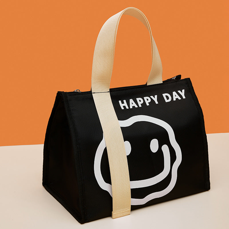 Thickened French-style Maillard Student Lunch Bag For Work And Commuting Keeps Food Warm